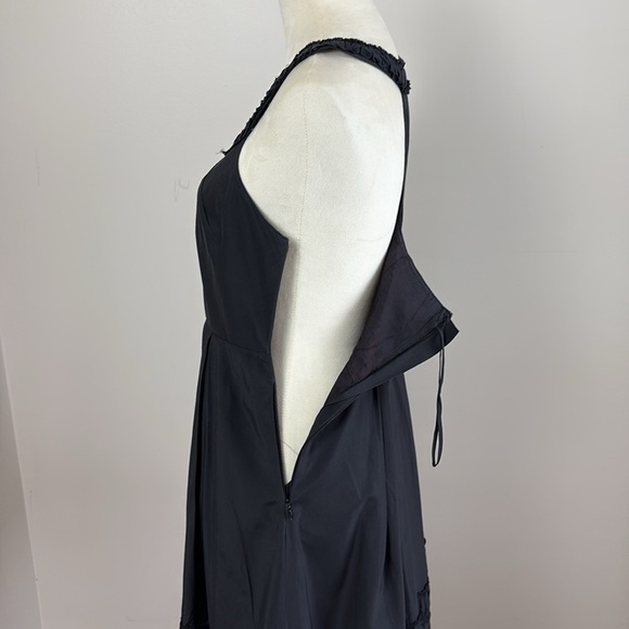 BHLDN x Quillaree Gens Du Monde Dress 100% Silk Black Size 4 - Picture 7 of 16